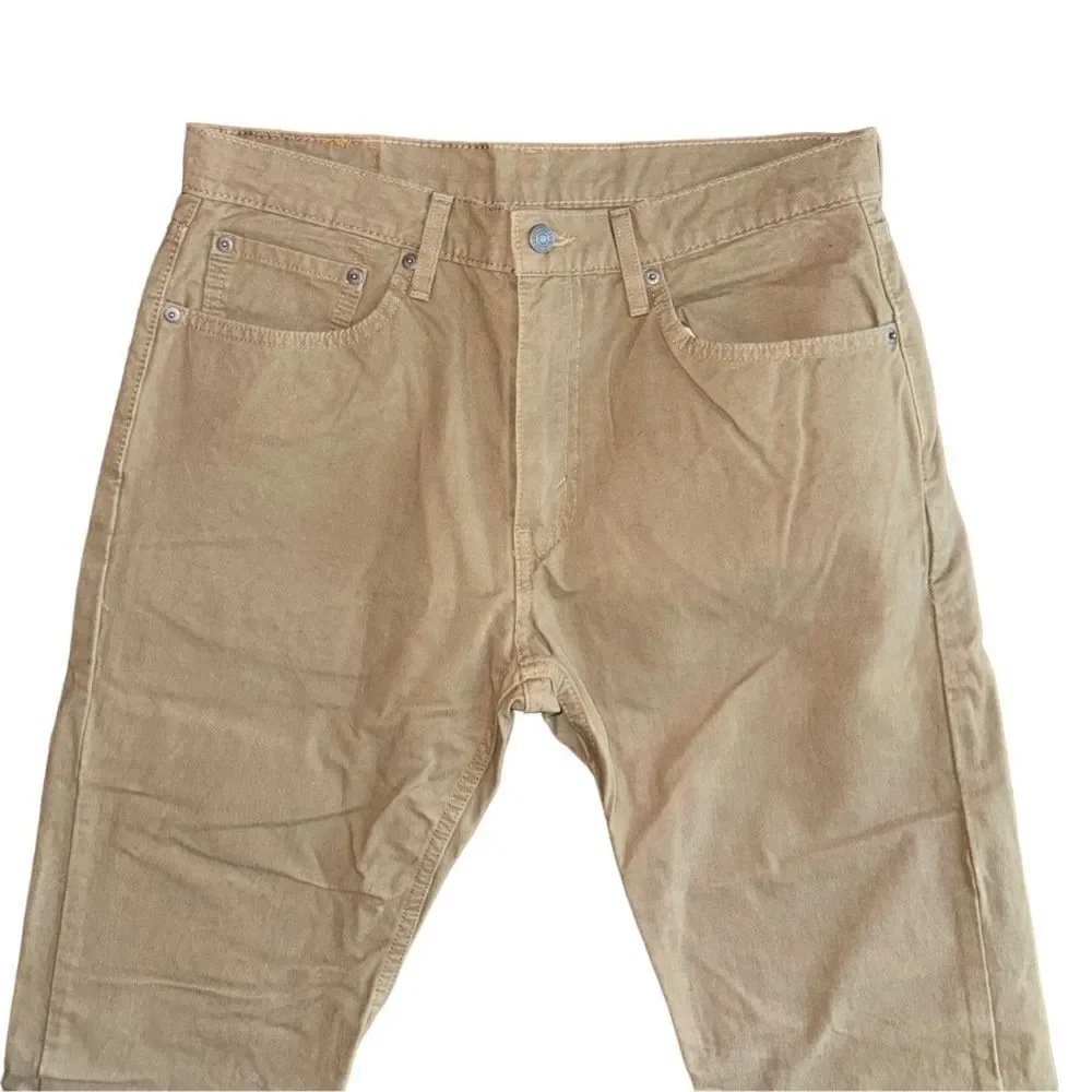 Levi's Men's 512 Taper Fit Straight Leg Jeans in Tan Neautral Size 33x32